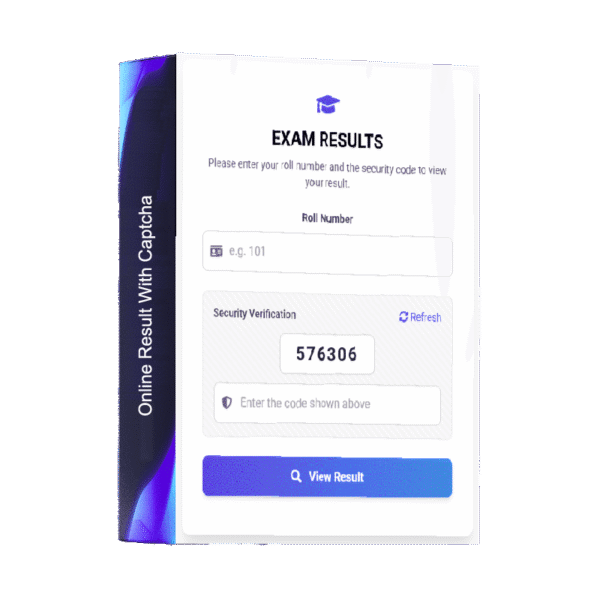 Online Result With Captcha